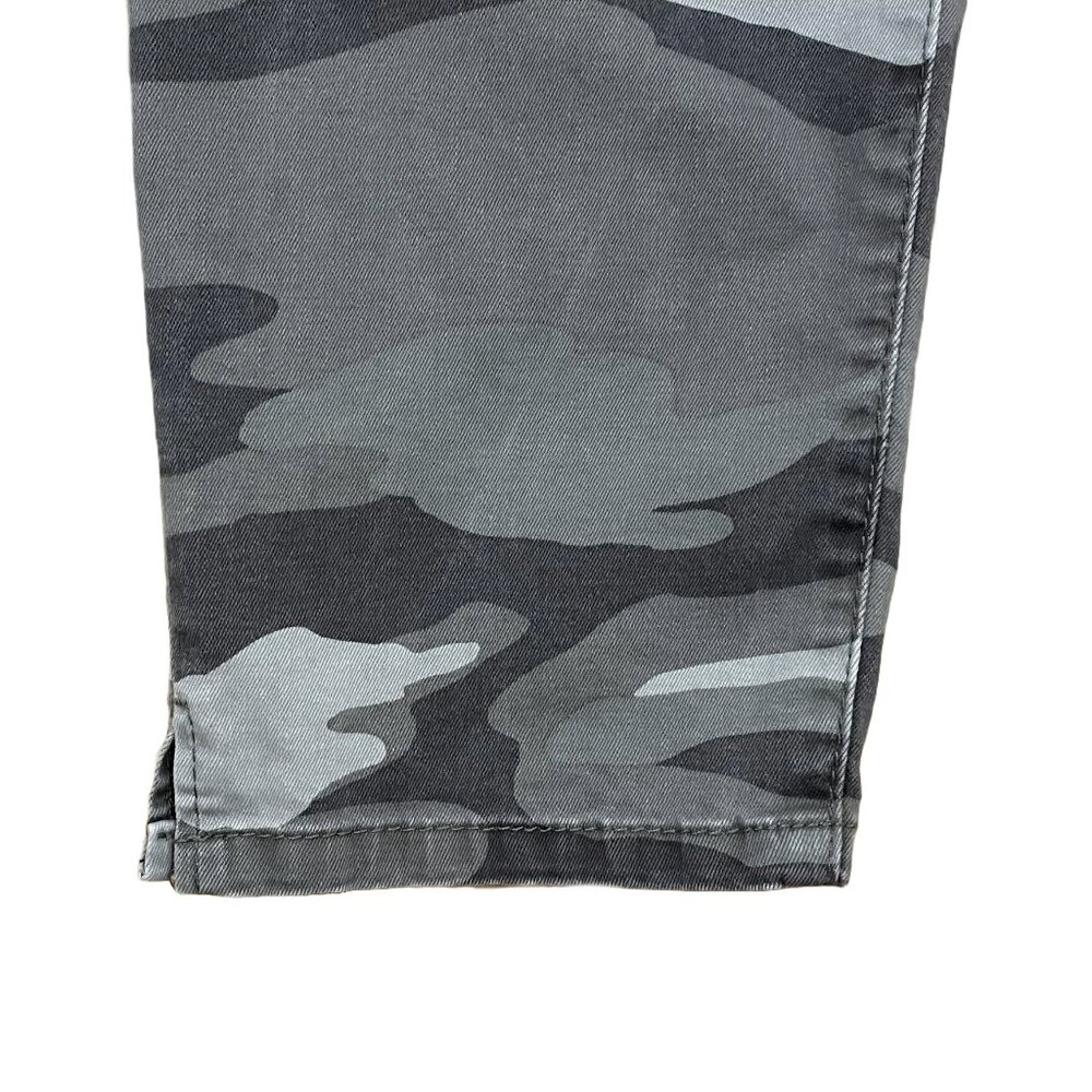 Gray Camo Absolution Skinny Ankle Jeans 16P Petite Tummy Control — Wit & Wisdom - Picture 4 of 10